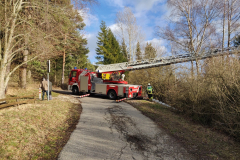 Aufstellung Drehleiter
