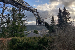 Sägeabreiten aus Drehleiter